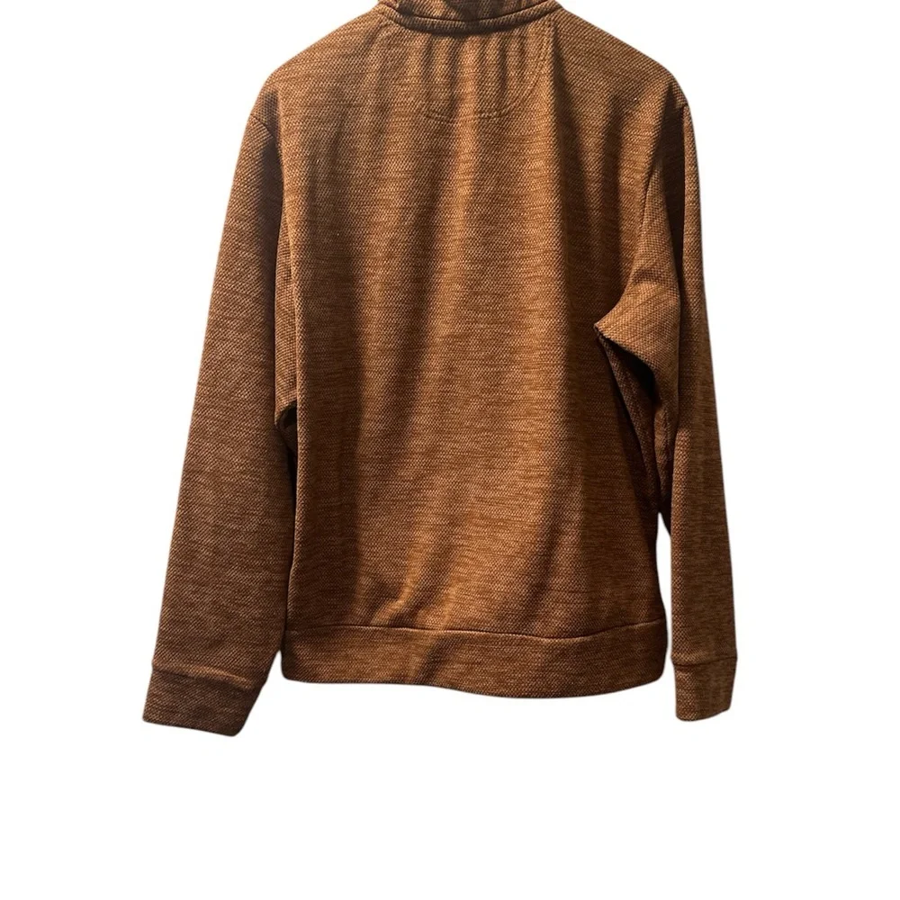 Men's Brown Wrangler Quarter-Zip Sweater~ Size M